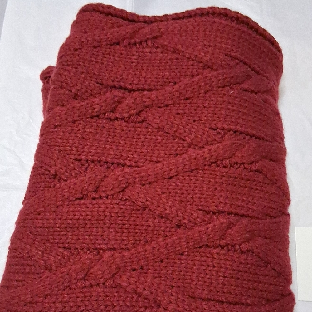 Forever 21 Burgundy Knit Scarf - Picture 8 of 9